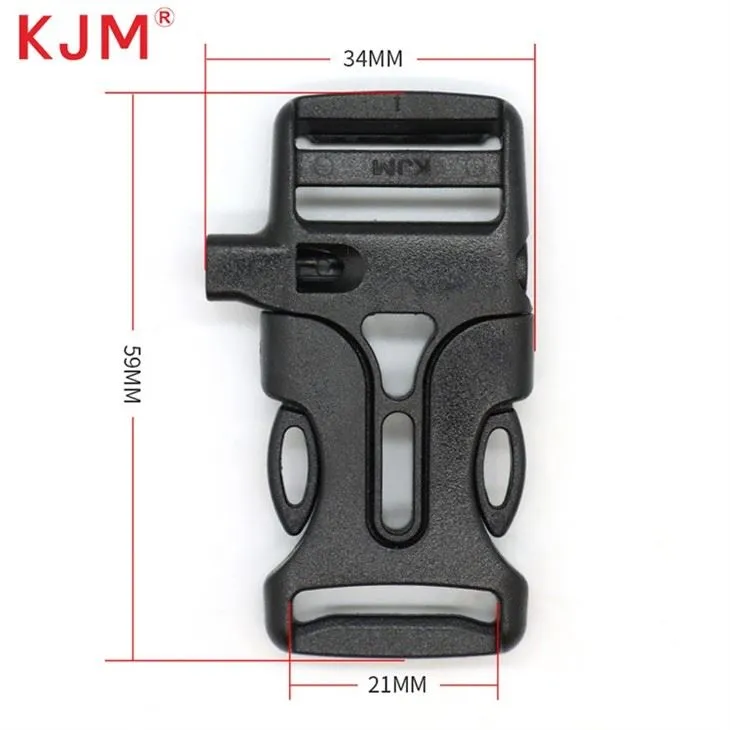 Paracord Planet Plastic Side Release Emergency Whistle Buckle