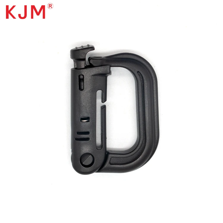 Δαχτυλίδι κλειδώματος D Πλαστικό Carabiner Κλιπ Molle με γάντζο για τσάντα με ιμάντες